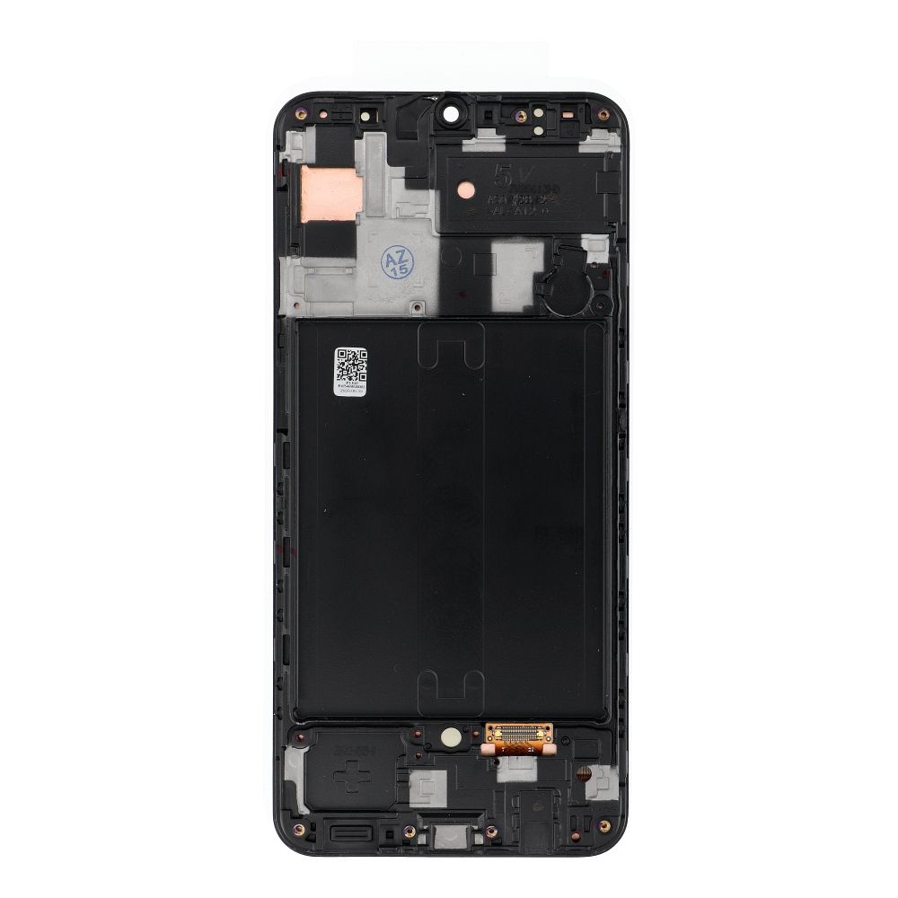 FIXCELL AMOLED LCD-näyttö kehyksellä SAMSUNG A50 -puhelimelle, musta (vaihdettu lasi)