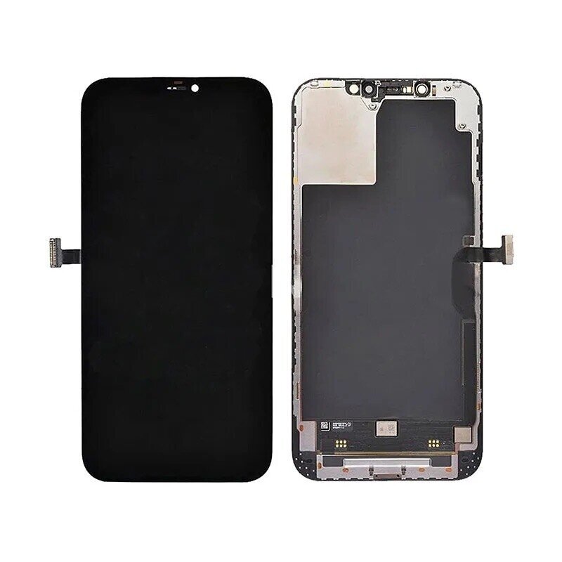 Näyttö Apple iPhone 12 Pro Max kosketuslasilla musta alkuperäinen (8/10 käytetty)
