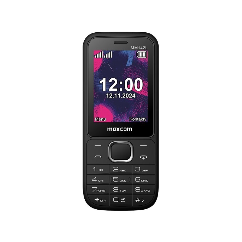 Matkapuhelin - MAXCOM MM 142L musta