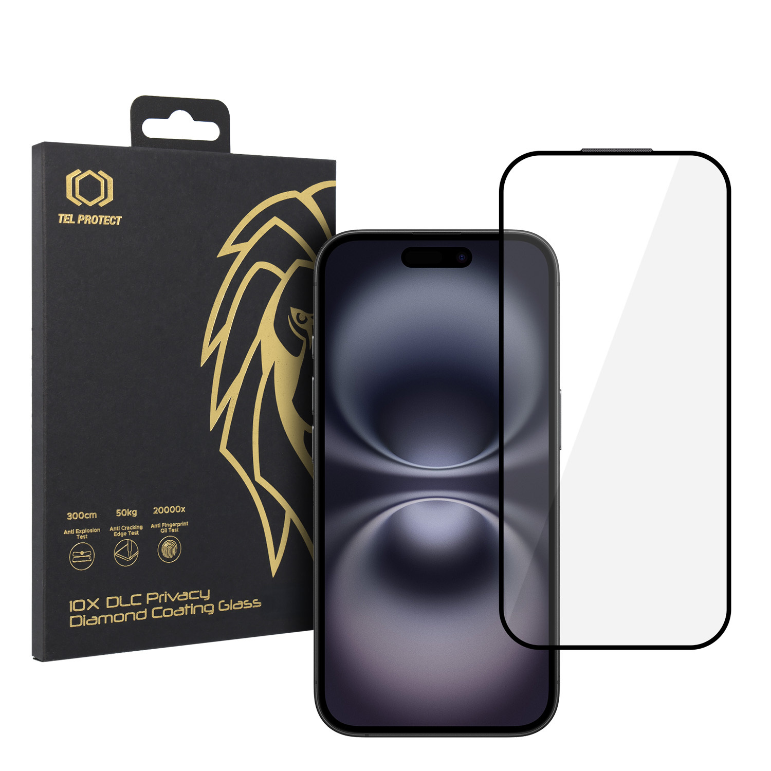Tel Protect 10X HD DLC Diamond Coating Karkaistu Lasi iPhone 16