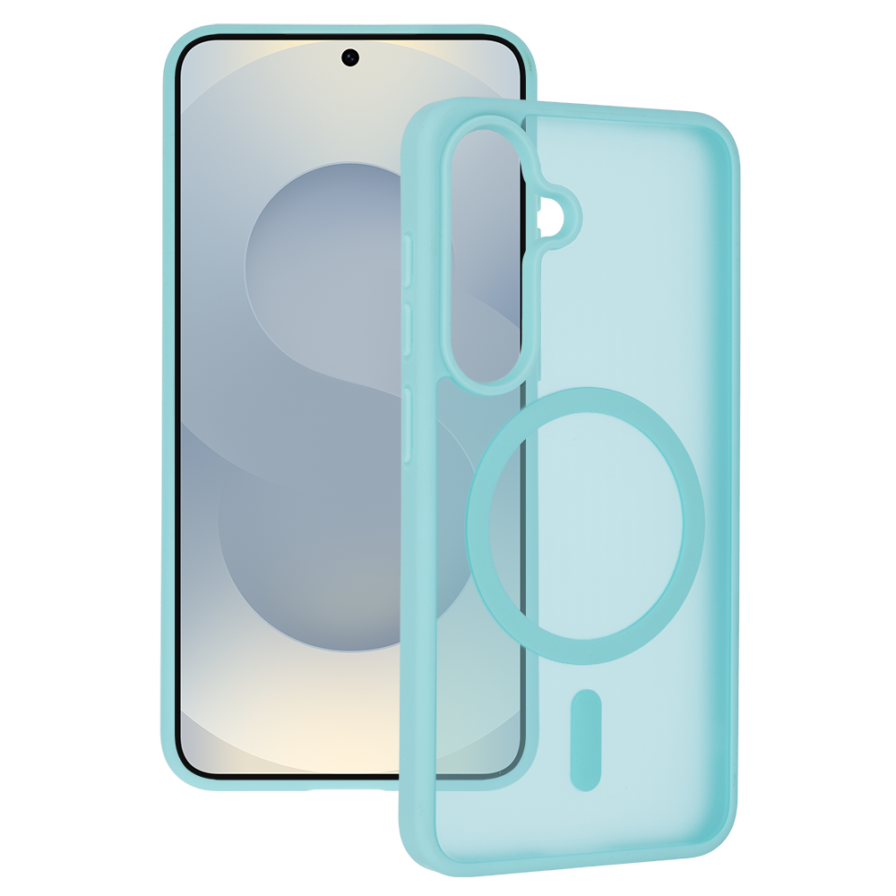 Tel Protect Aura Matte Magsafe suojakuori Samsung Galaxy S25/S24, mintunvihreä