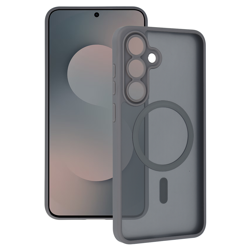 Tel Protect Aura Matte Magsafe suojakuori Samsung Galaxy S25 FE, harmaa