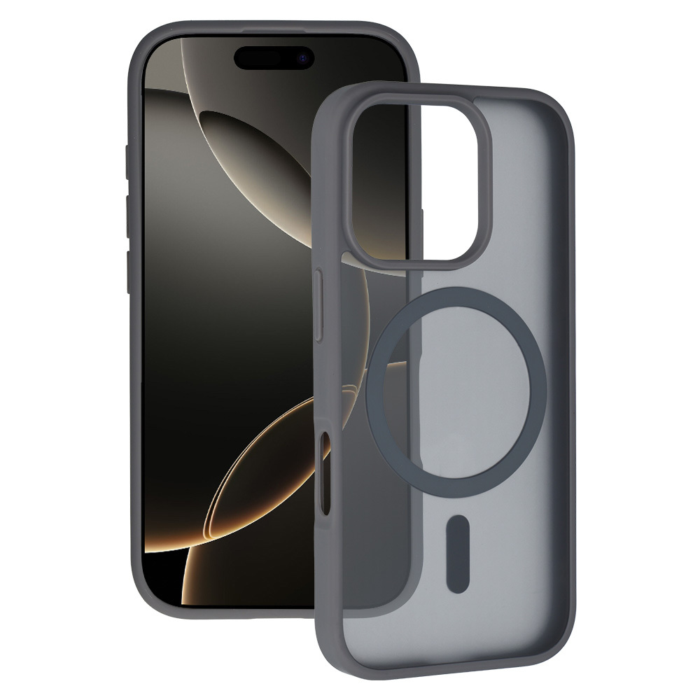 Tel Protect Aura Matte Magsafe suojakuori Iphone 16, harmaa