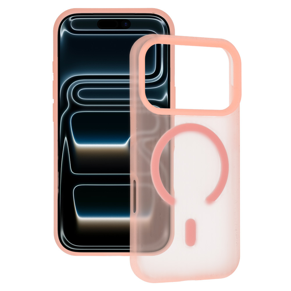 Tel Protect Mist Matte Magsafe Case for Samsung Galaxy A17 5G pink orange