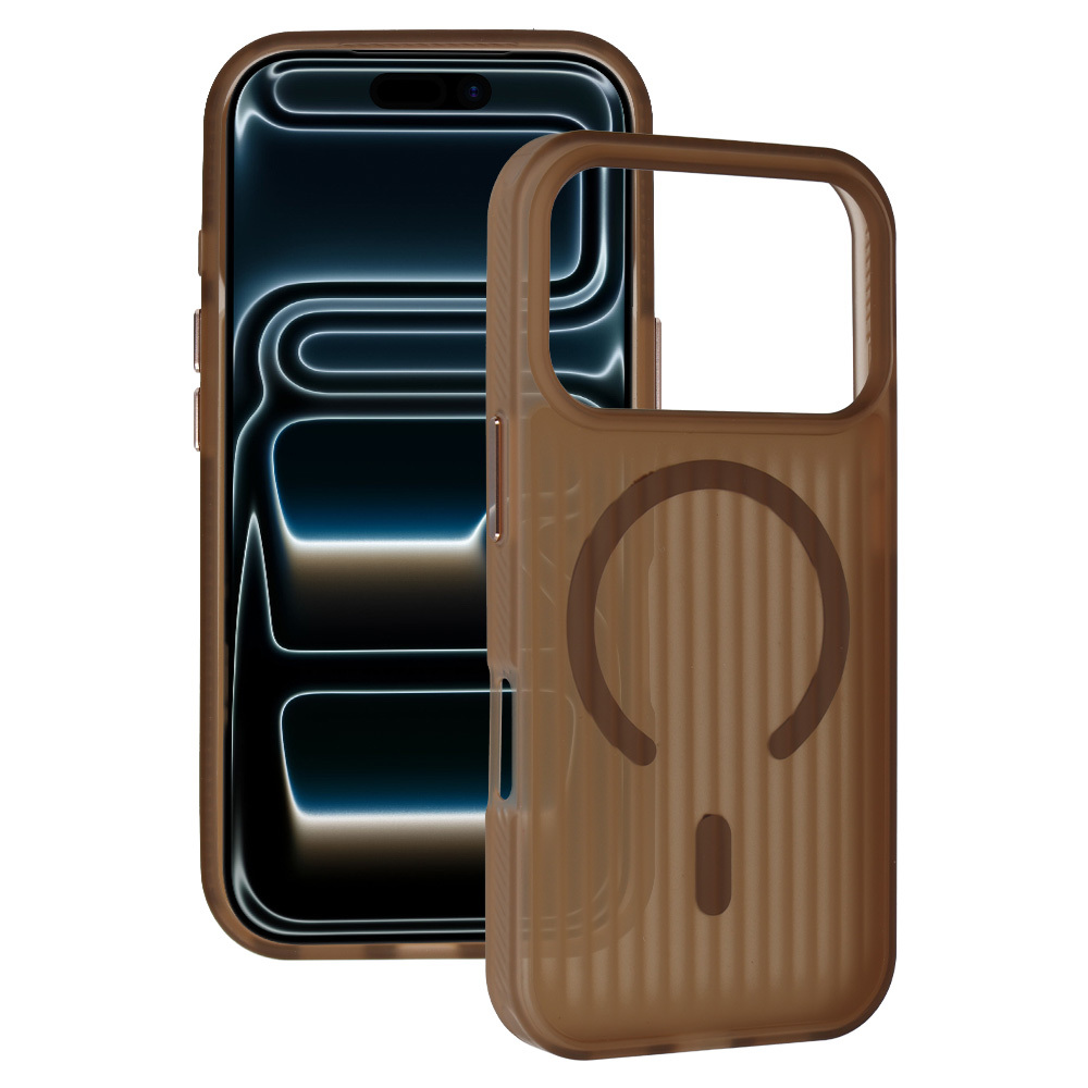 Tel Protect Twist Magsafe suojakuori Iphone 16 Pro Max kahvinruskea