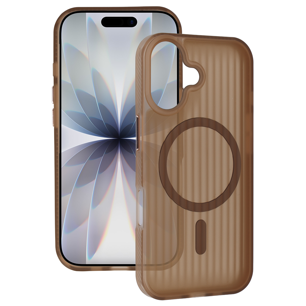 Tel Protect Twist Magsafe suojakuori Iphone 17 Pro kahvinruskea