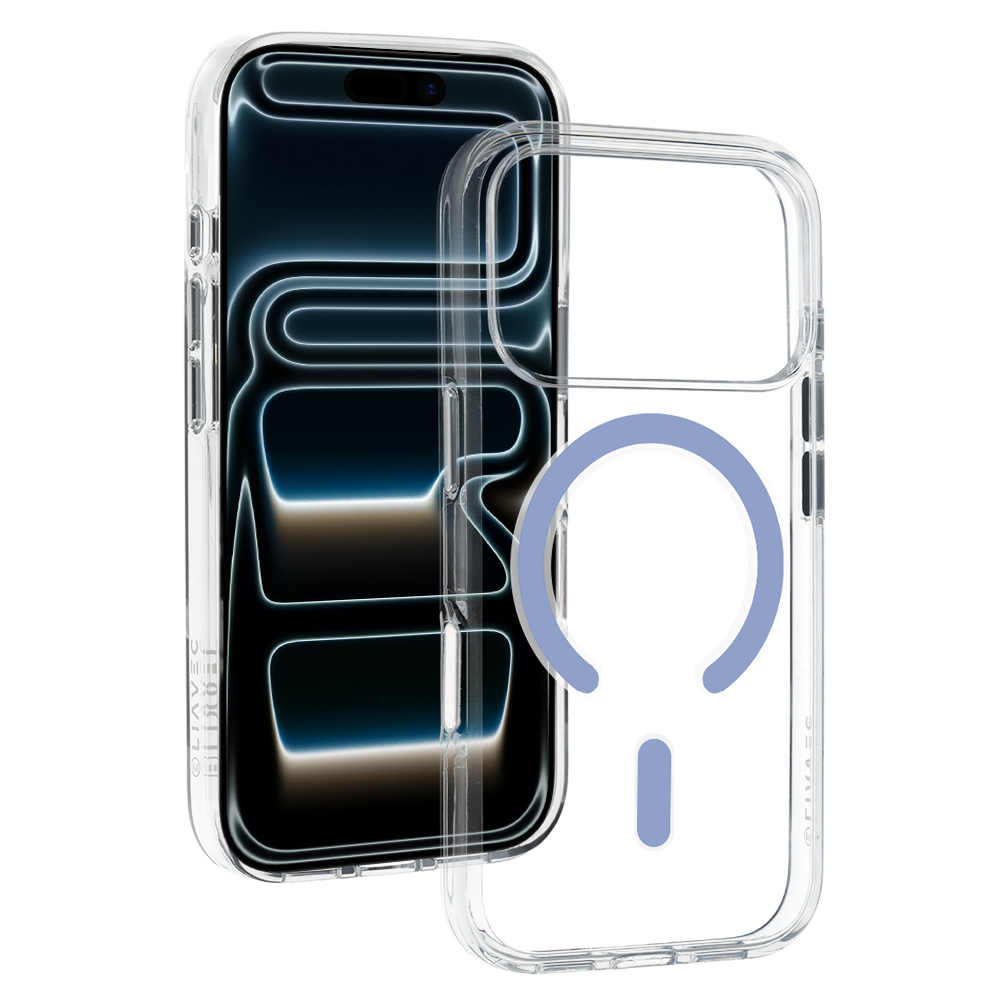 Liavec Pure suojakuori Iphone 17 Pro/18 Pro -puhelimelle, vaaleansininen (kameran ohjauspainike)