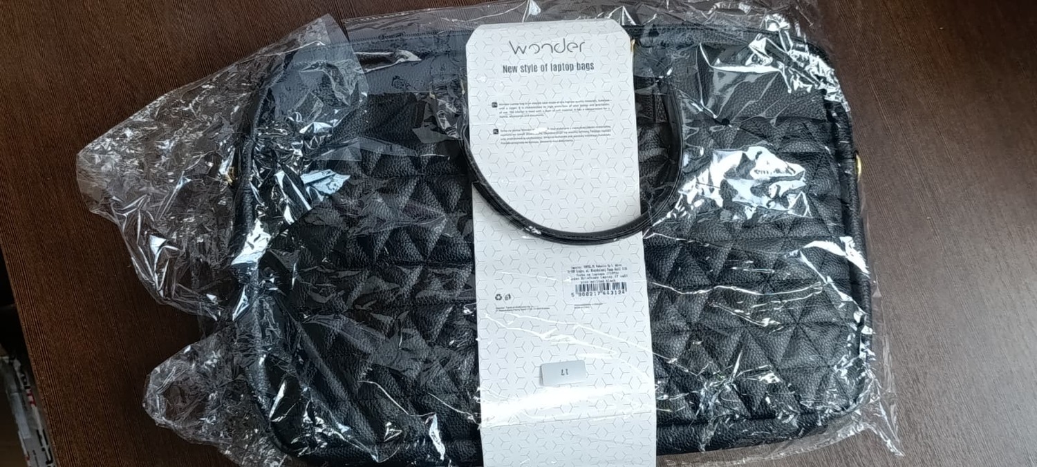 Wonder salkku kannettavalle tietokoneelle 17 tuumaa pico tikattu musta (vaurioitunut pakkaus)