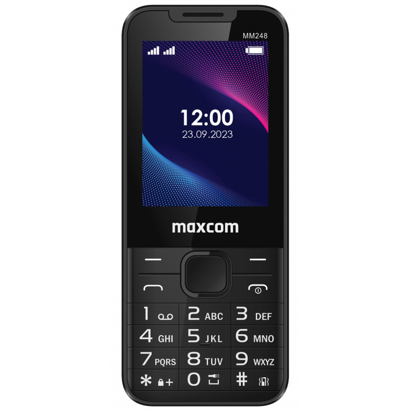 Matkapuhelin - MAXCOM MM 248 musta