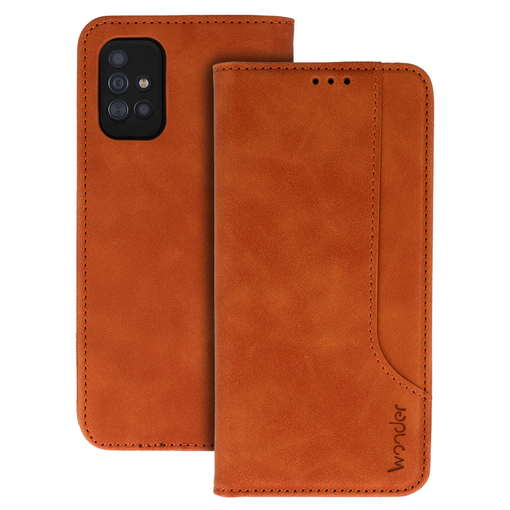 Wonder Prime Suojakuori Samsung Galaxy A51 ruskea