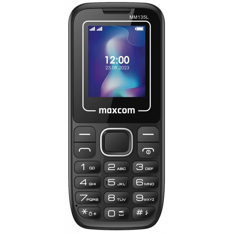 Matkapuhelin - MAXCOM MM 135 LIGHT kaksi SIM-korttia musta-sininen
