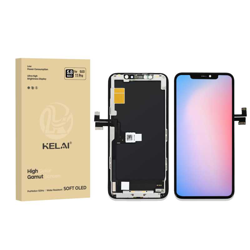 Apple iPhone 11 Pro Max -näyttö kosketuslasilla KELAI OLED (irrotettava IC)