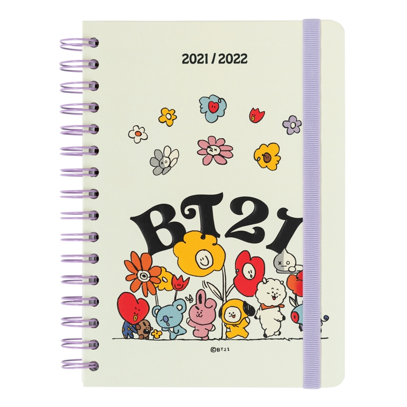 BT21-lukuvuosikalenteri 2021/2022, valkoinen