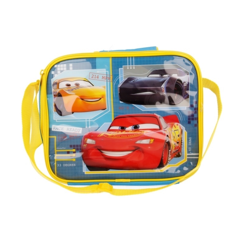 Cars eristetty lounaslaukku olkahihnalla, keltainen