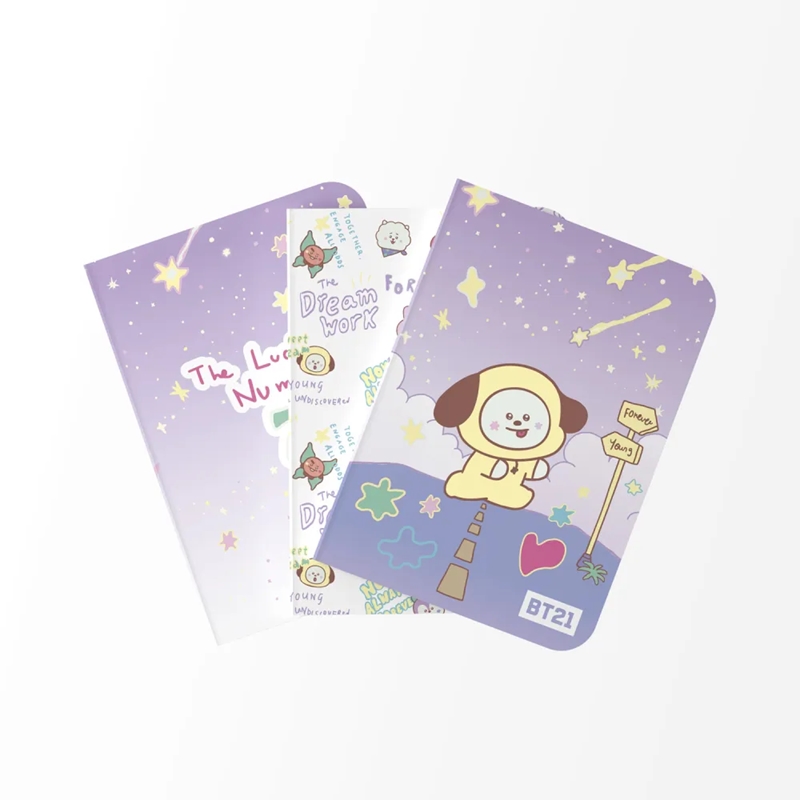 BT21 CHIMMY A6 -muistikirjasetti, 3 kpl