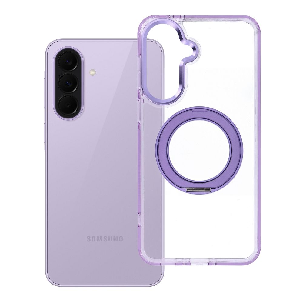 Frame Circle Stand case for Samsung Galaxy A37, MagSafe-compatible – purple