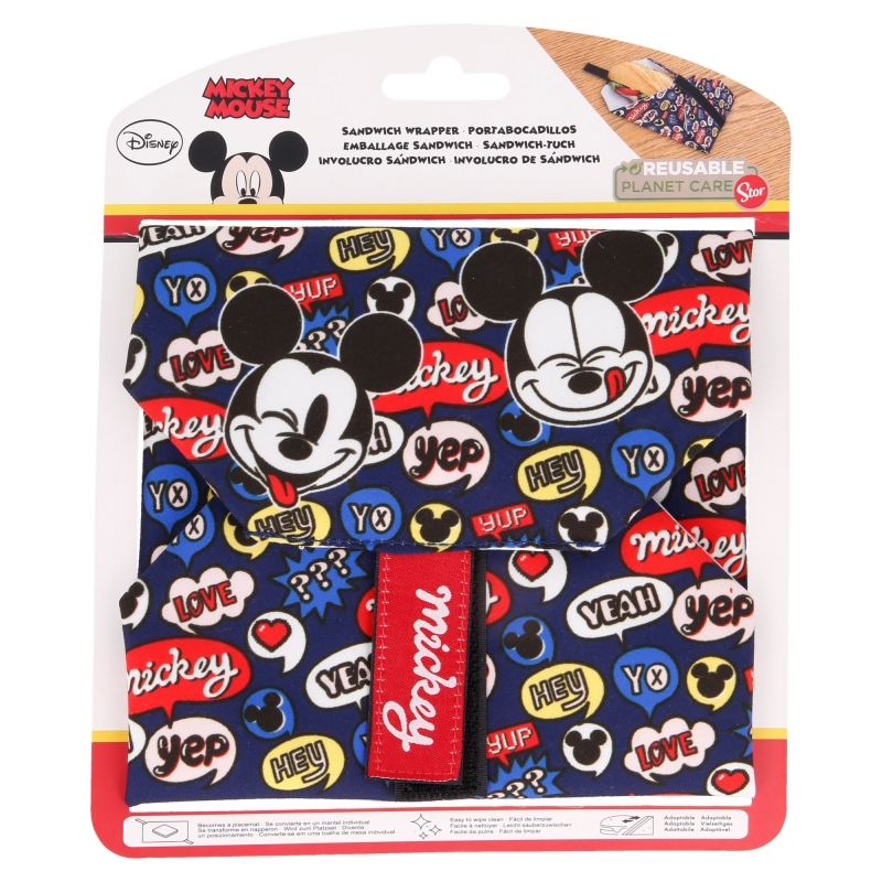Mickey Mouse uudelleenkäytettävä voileipäkääre