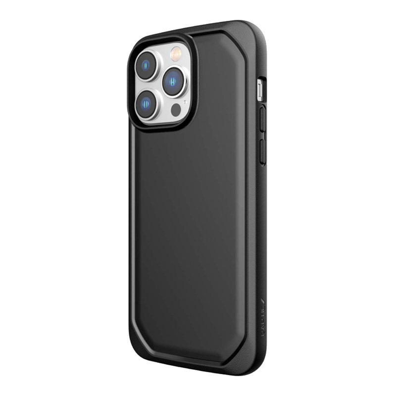 X-Doria Raptic Slim suojakuori iPhone 14 Pro Max -laitteelle, biohajoava, musta