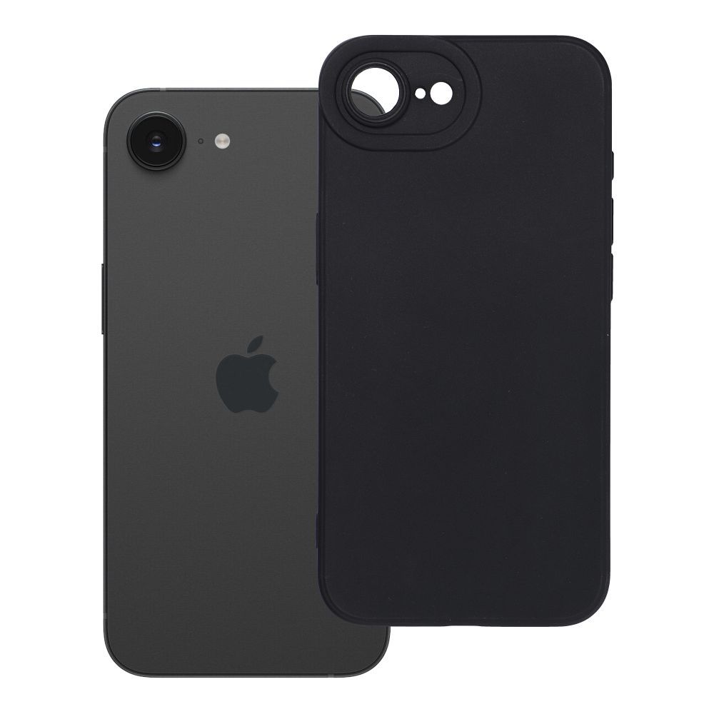 Matt 2.0-suojakuori mallille iPhone 16e (SE 4, 2025) / 17e – musta