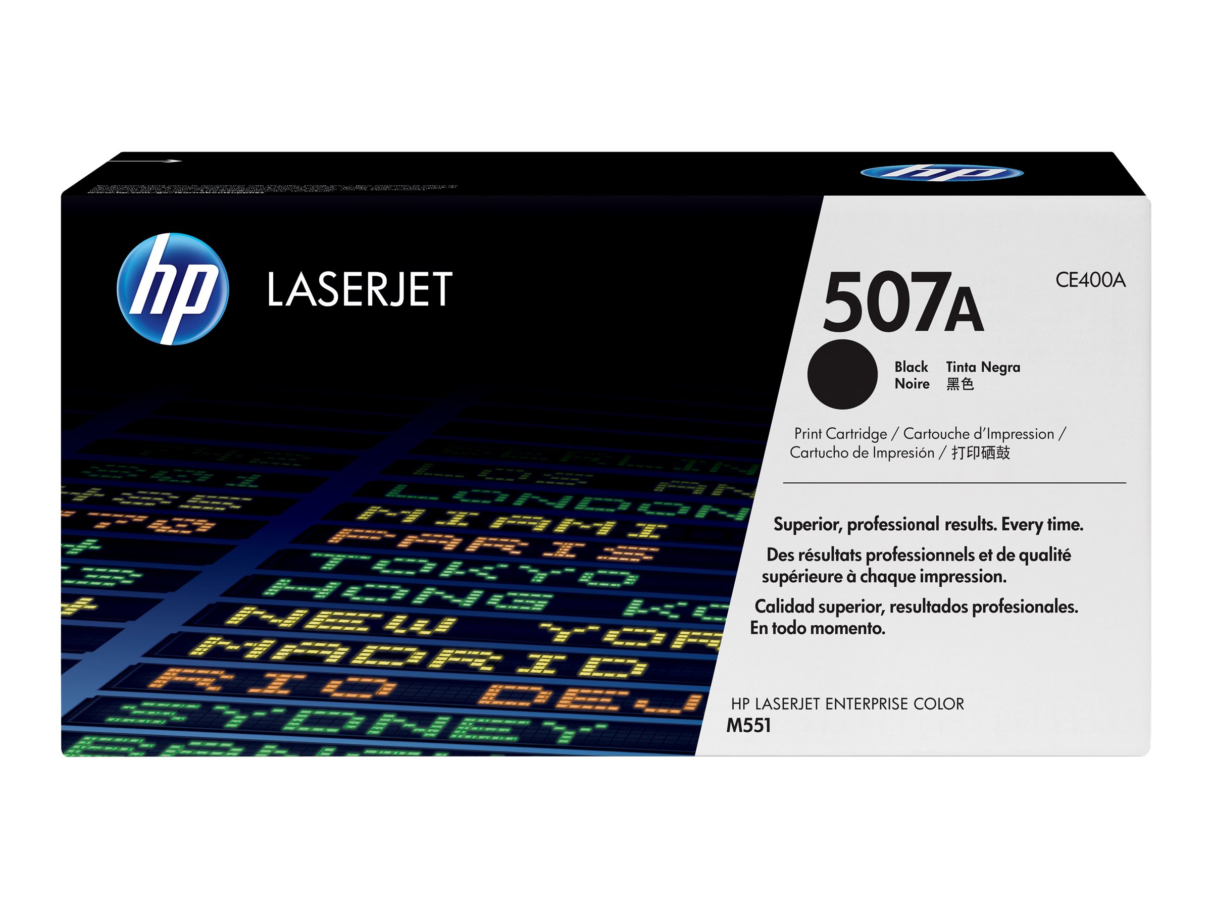 Alkuperäinen HP 507A LaserJet -värikasetti (CE400A), musta