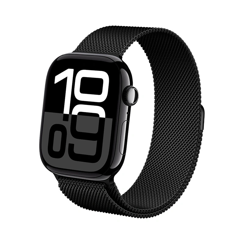 Crong Milano Steel stainless-steel strap for Apple Watch 38 / 40 / 41 / 42 mm, black