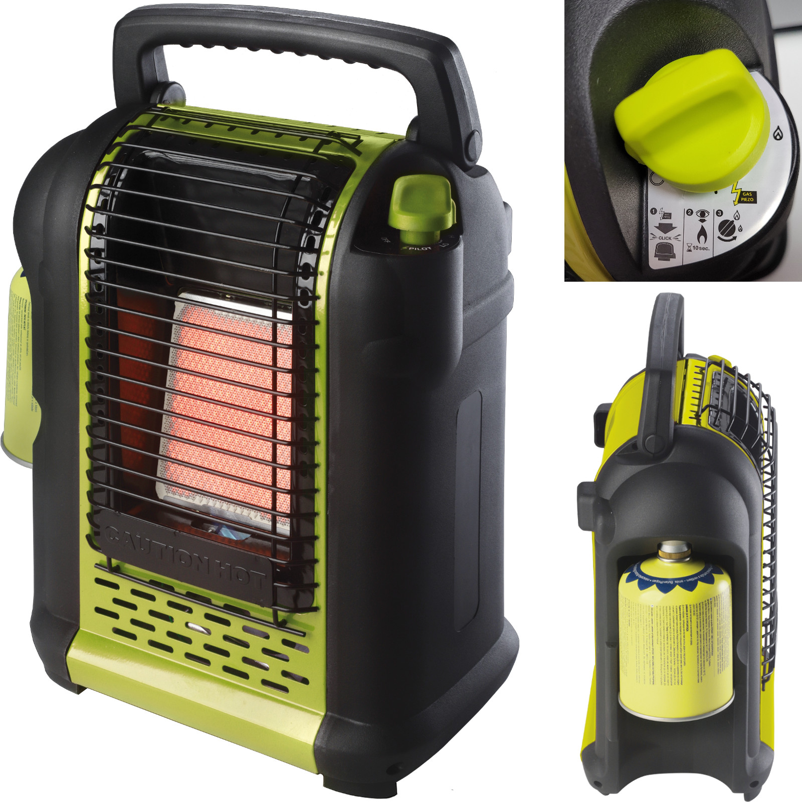 Meva OXYSTOP OLYMP kaasulämmitin kaasupatruunoille, 2 kW