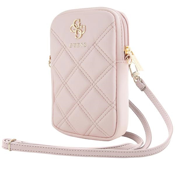 Guess GUWBZPSQSSGP käsilaukku vaaleanpunainen Zip Quilted 4G