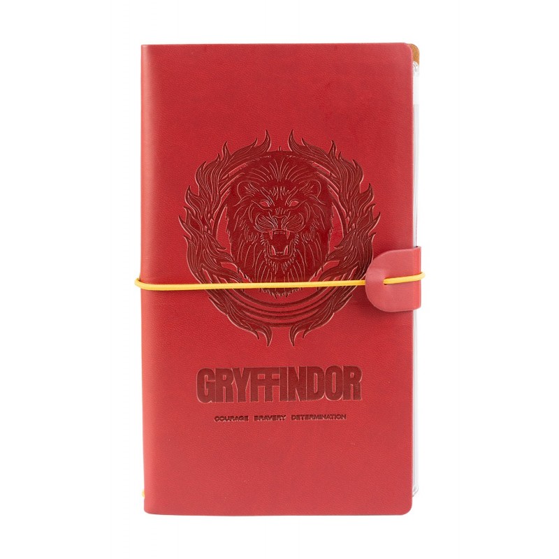 Harry Potter Gryffindor nahkainen matkapäiväkirja, 12 × 19,6 cm, punainen