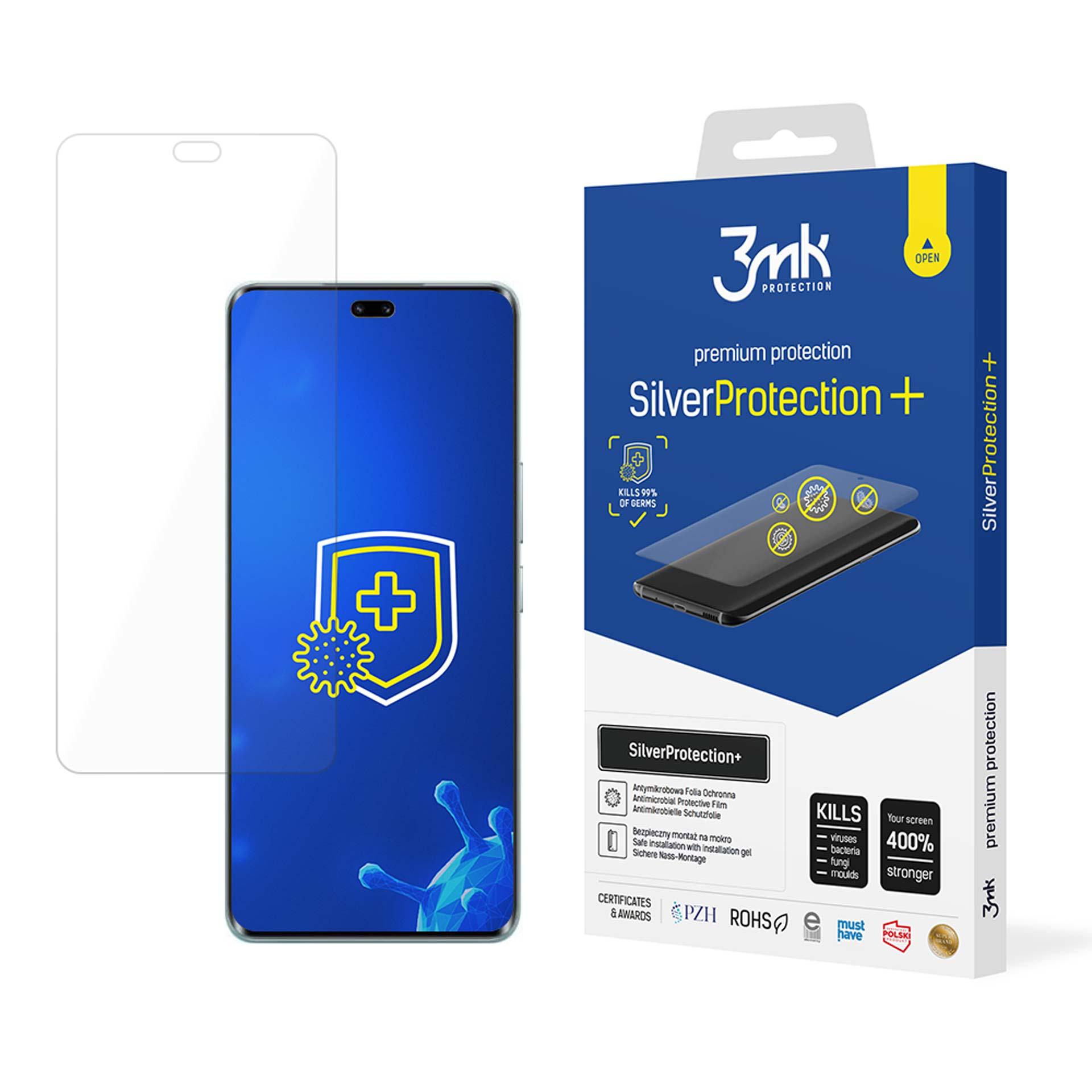 3mk SilverProtection+ antimikrobinen näytönsuojakalvo mallille Honor 200 Pro