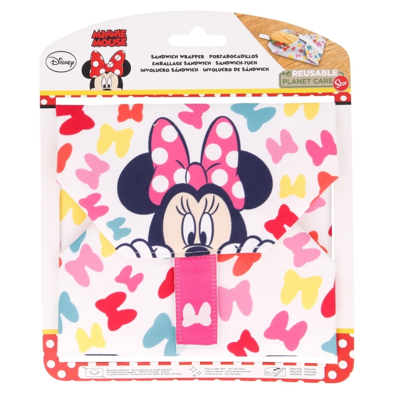Minnie Mouse uudelleenkäytettävä voileipäkääre