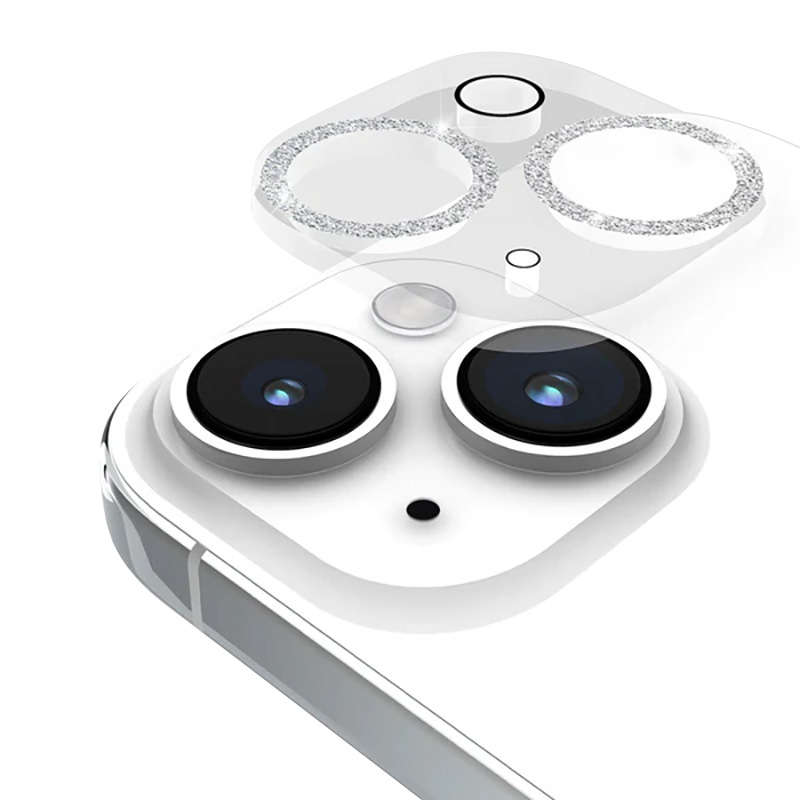 Case-Mate Sparkle Lens Protector tempered-glass camera-lens protector for iPhone 15 / 15 Plus, Twinkle pattern