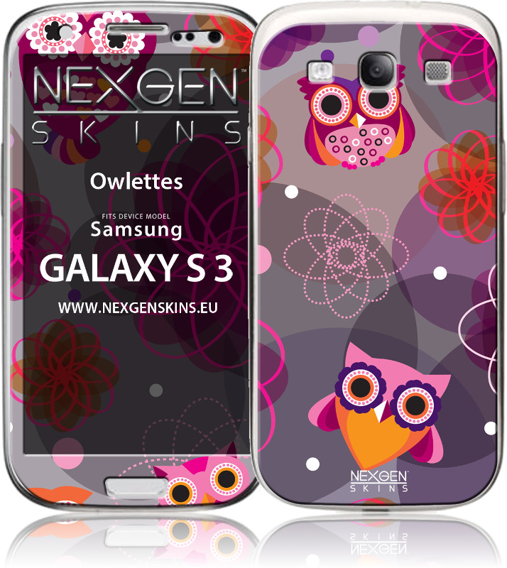 Nexgen Owlettes 3D decorative skin set for Samsung Galaxy S3