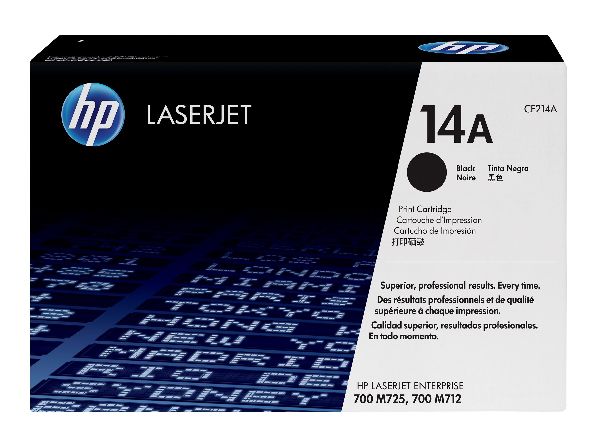 Alkuperäinen HP 14A LaserJet -värikasetti (CF214A), musta