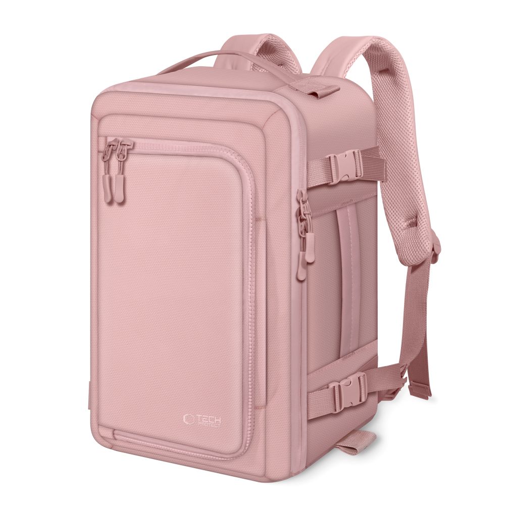 Tech-Protect Defender S50 reppu Ryanair & Wizz Air 20L kannettava tietokone - vaaleanpunainen