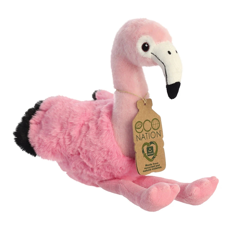 Eco Nation ympäristöystävällinen flamingopehmolelu, 24 cm