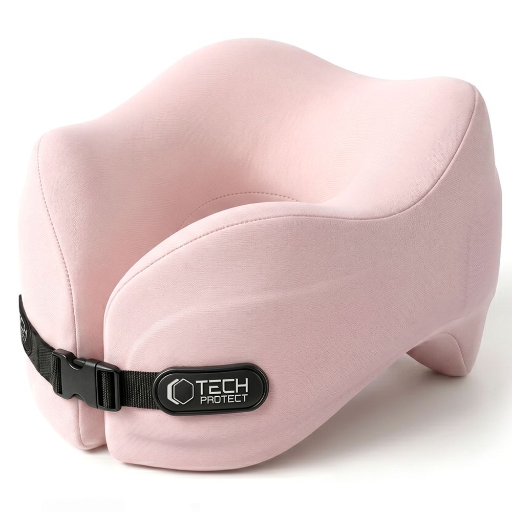 Tech-Protect ComfortRest -matkaniskatyyny – vaaleanpunainen