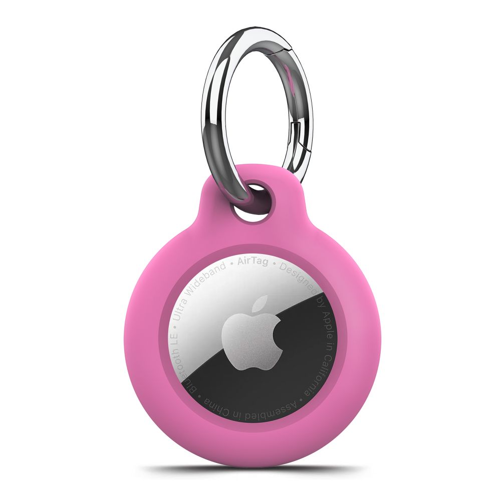 Tech-Protect Rough -suojakuori mallille Apple AirTag 1/2 – vaaleanpunainen