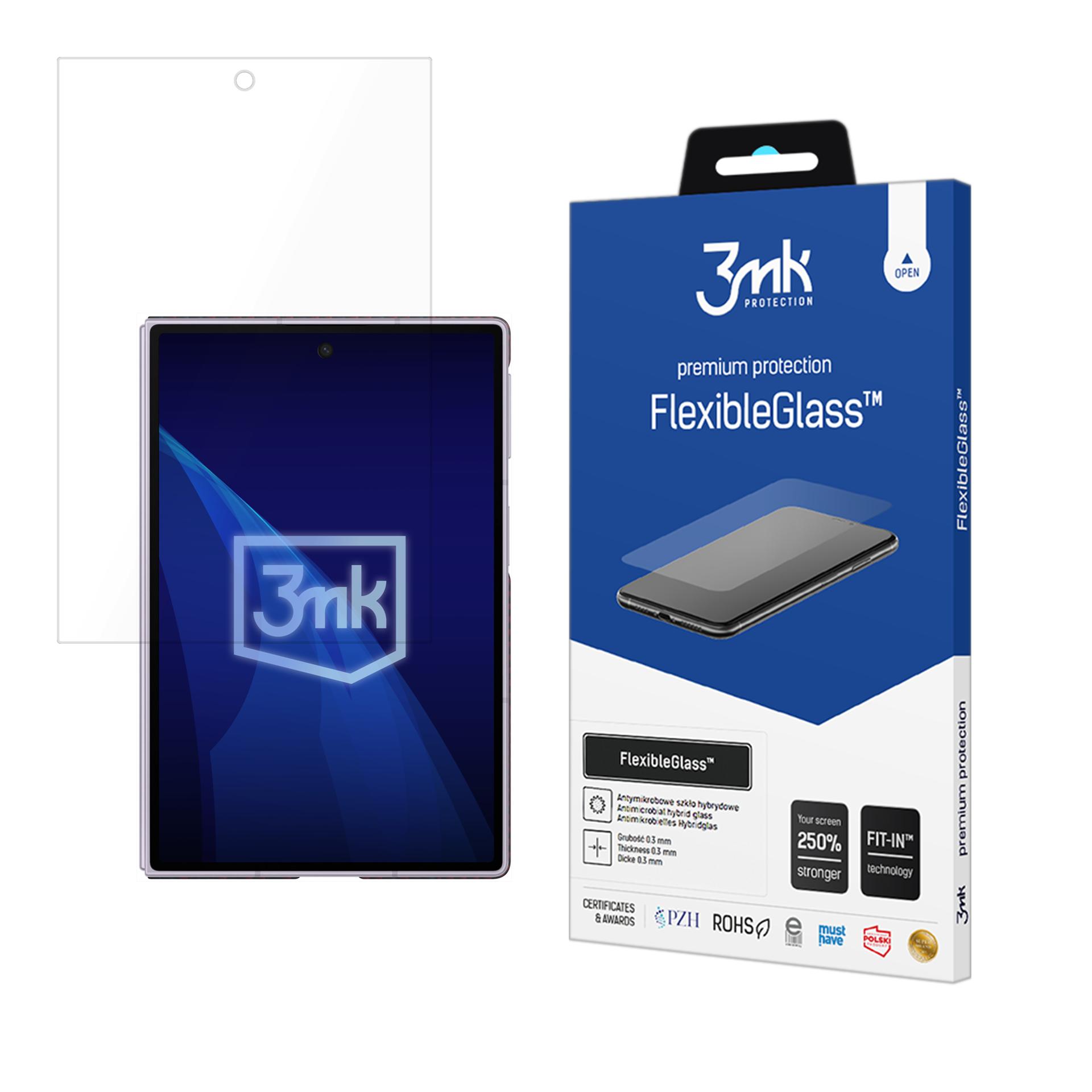 3mk FlexibleGlass™ hybridinäytönsuoja Samsung Galaxy Z Fold 8:lle