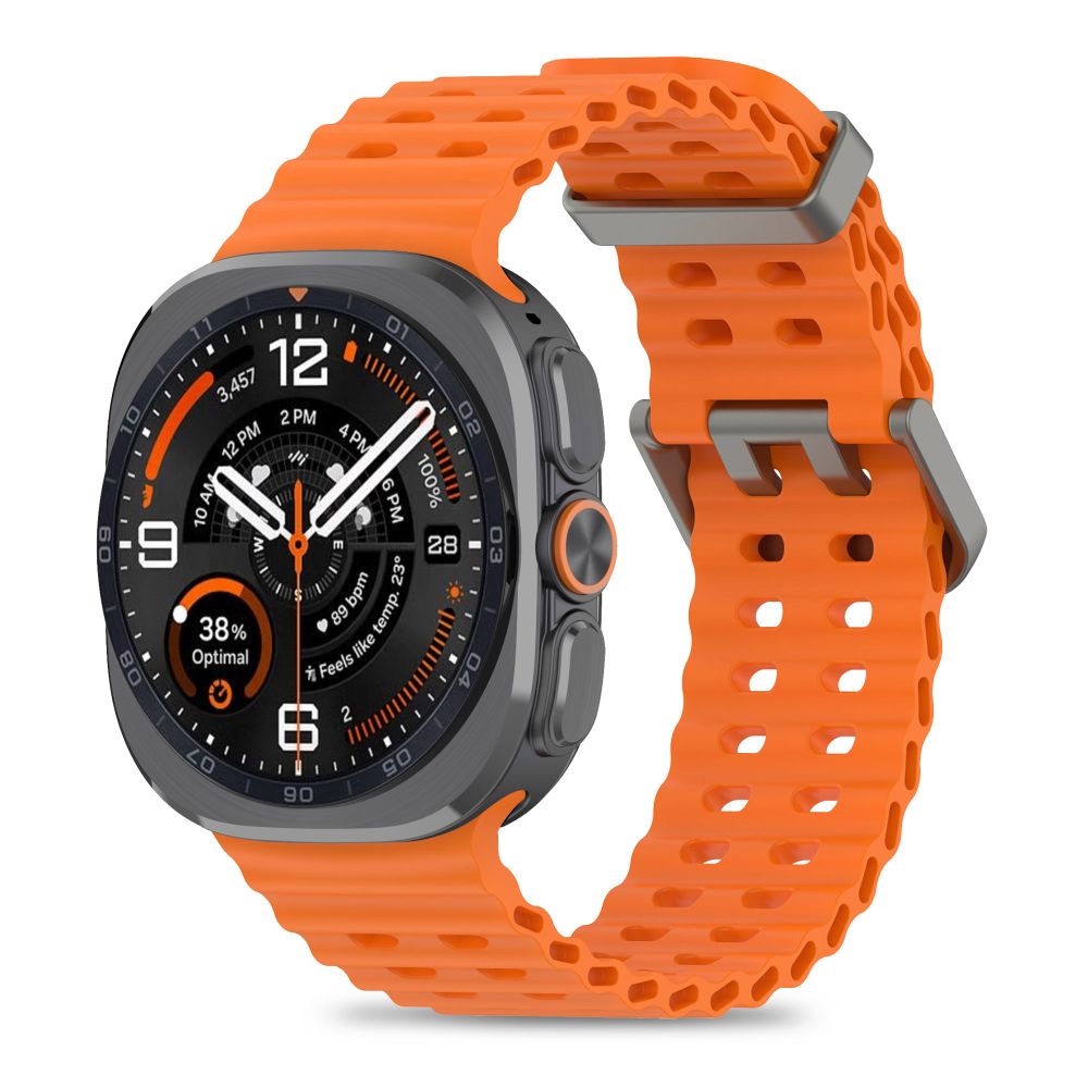 Tech-Protect Iconband Pro -ranneke mallille Samsung Galaxy Ultra 47 mm – oranssi