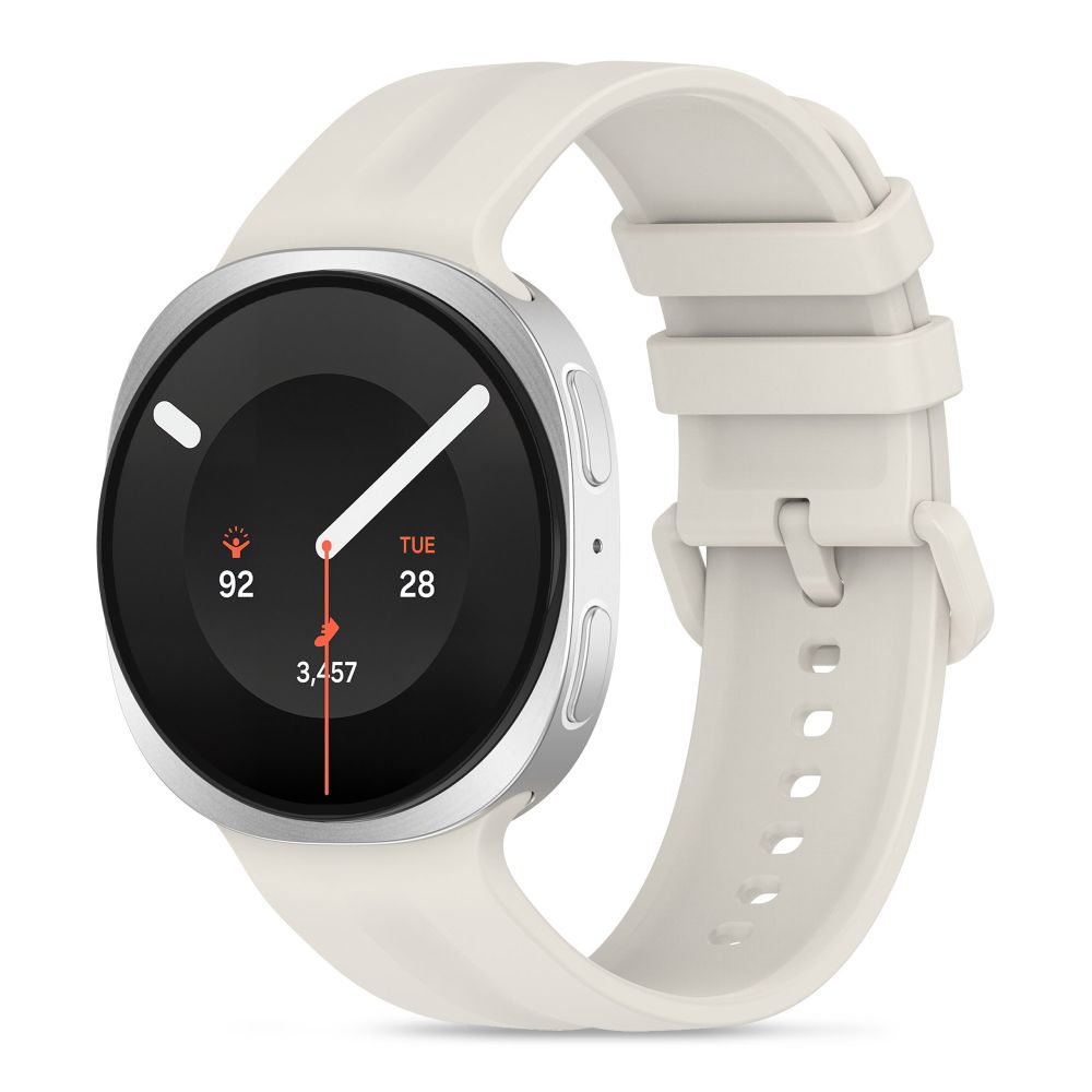 Tech-Protect Silicone Evo -ranneke mallille Samsung Galaxy Watch 40/44/46 mm – beige