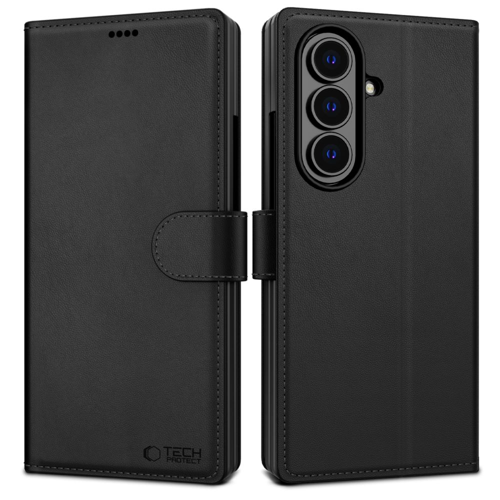 Tech-Protect Wallet -suojakuori mallille Samsung Galaxy Z Fold 8 Ultra – musta