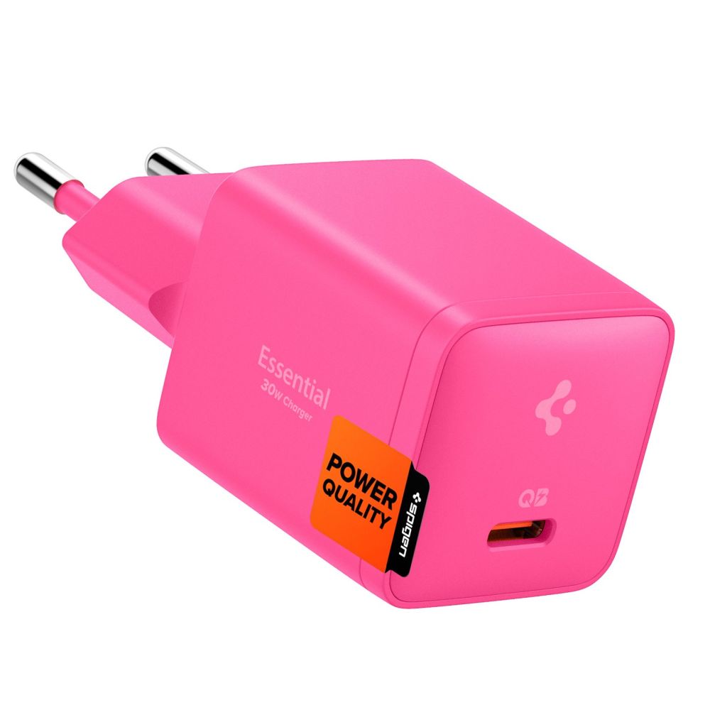 Spigen Essential EE301EU 1-liitäntäinen 30 W verkkolaite – vaaleanpunainen