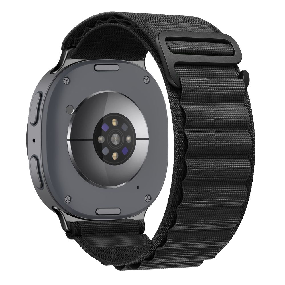 Tech-Protect Nylon Pro -ranneke mallille Samsung Galaxy Watch 40/44/46 mm – musta