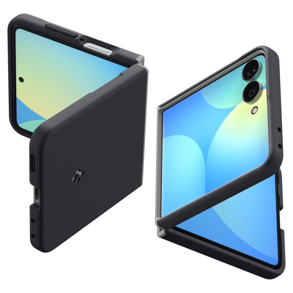 Spigen Nano Pop MagSafe case for Samsung Galaxy Z Flip8 – black and grey