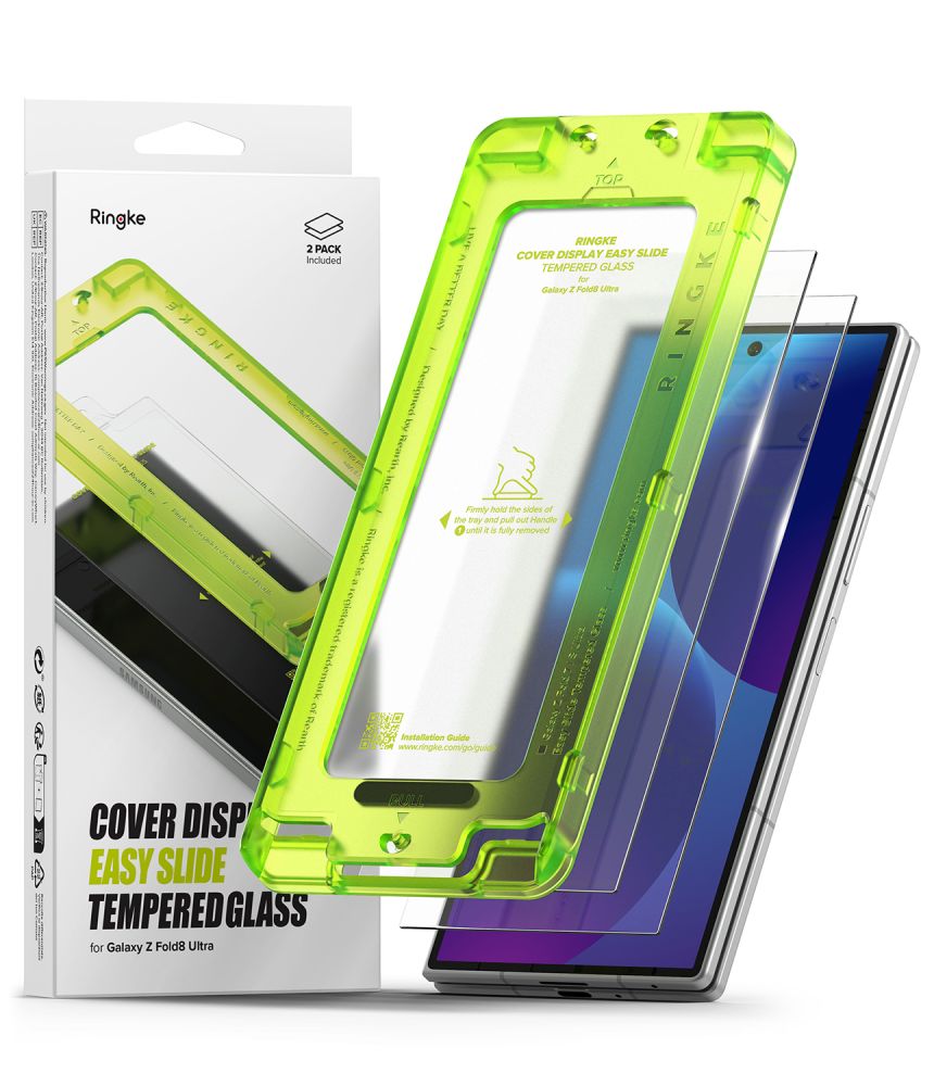 Ringke Cover Display Pro tempered-glass screen protector for Samsung Galaxy Z Fold 8 Ultra, 2 pcs.