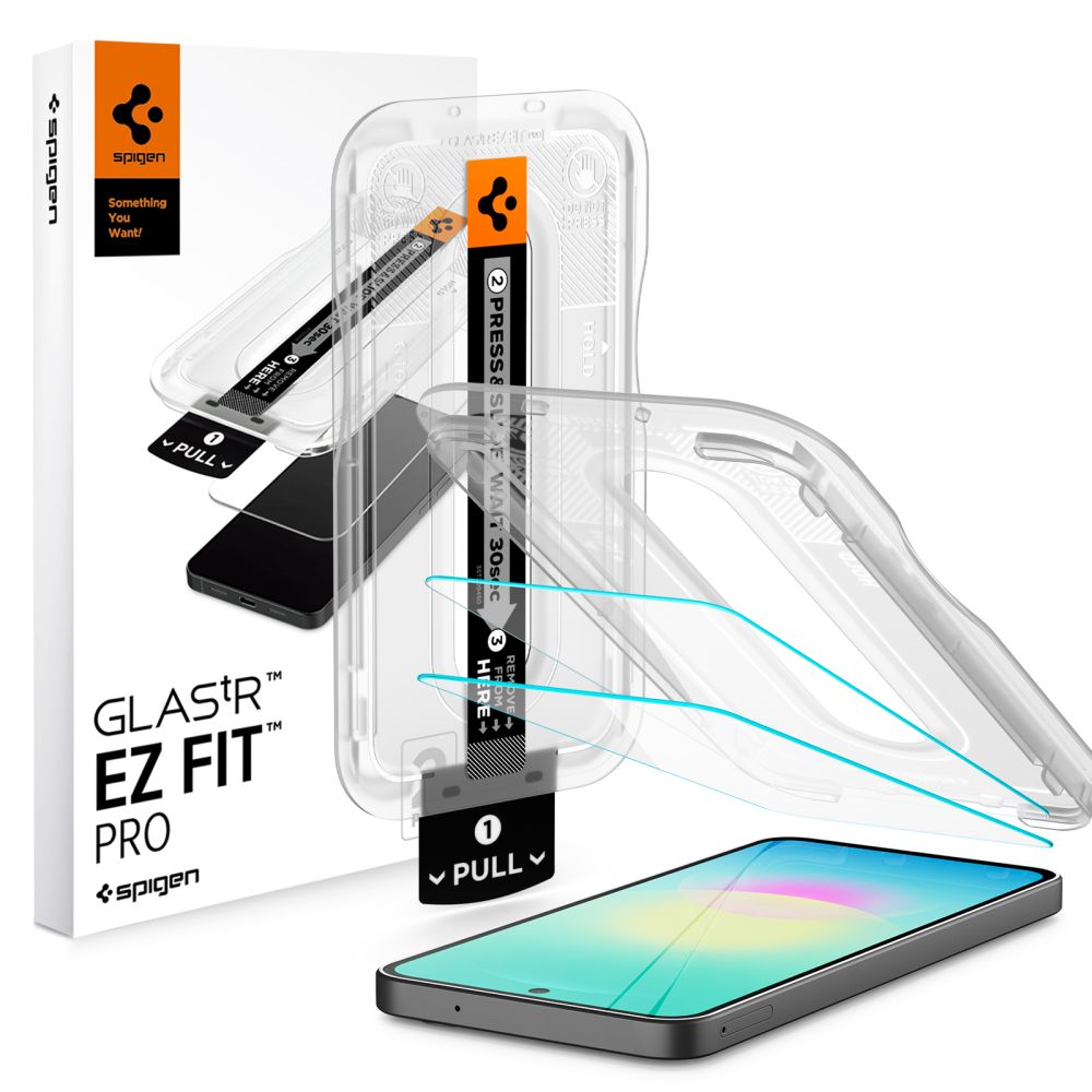 Spigen Glas.tR EZ Fit tempered-glass screen protector for Samsung Galaxy A27 5G, 2 pcs.