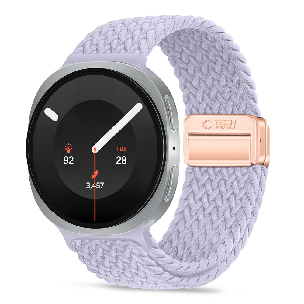 Tech-Protect NylonMag -ranneke mallille Samsung Galaxy Watch 40/44/46 mm – violetti