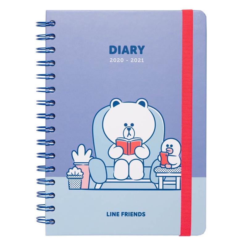 Line Friends 2020/2021 A5 -kalenteri