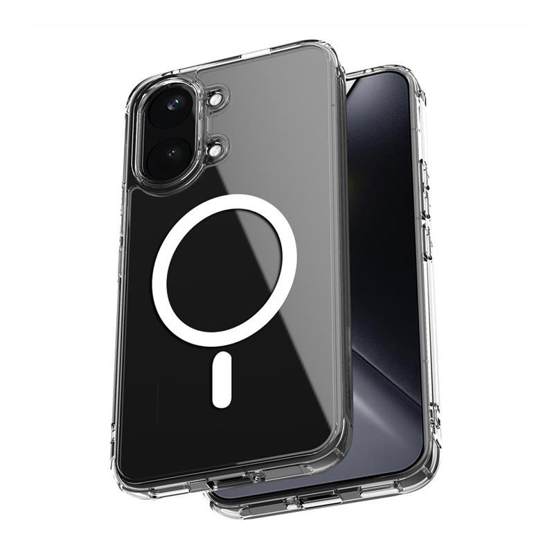 Crong Hybrid Clear Magnetic MagSafe case for Xiaomi POCO X8 Pro Max 5G, clear