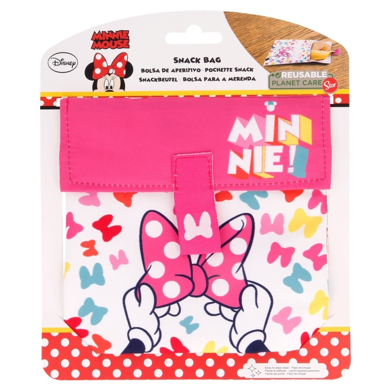 Minnie Mouse uudelleenkäytettävä välipalapussi